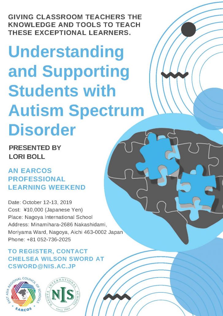 EARCOS: Understanding Students With Autism October 12-13 In Japan ...