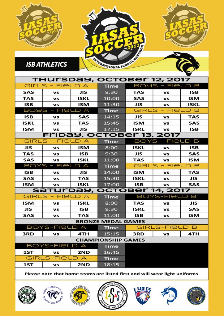 IASAS Soccer Schedule 2017-GLD