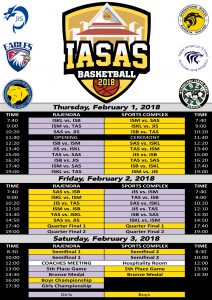 IASAS Basketball Schedule Poster