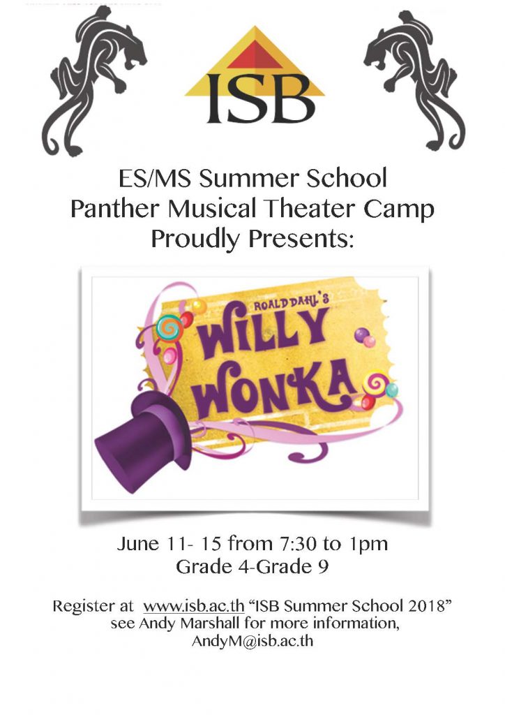 Summer School 2018 - Willy Wonka!