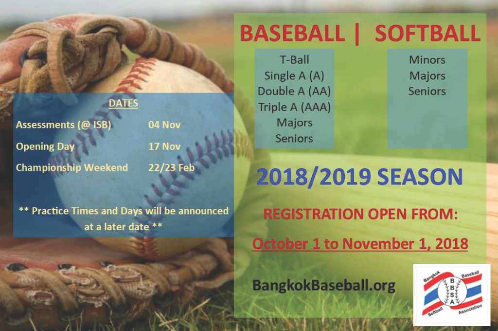 BBSA Baseball and softball registration will close at 400pm on