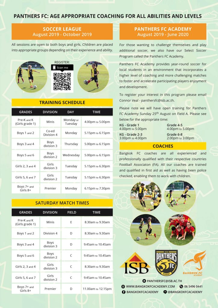 Soccer Programs isb international school bangkok