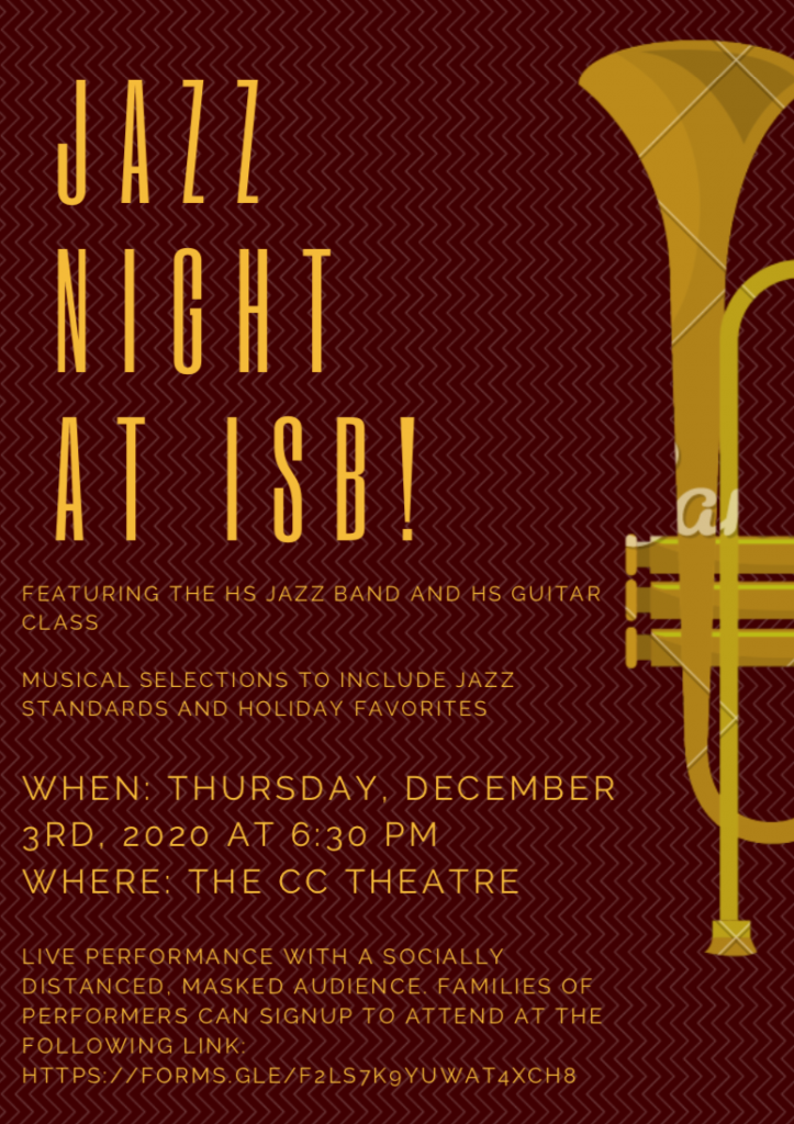 Jazz Night - 6:30pm Thursday, December 3 CCT