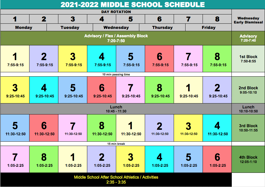 ms schedule