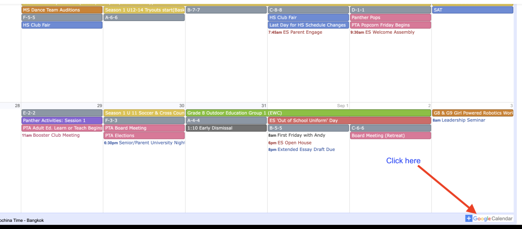 Subscribing to ISB Calendars