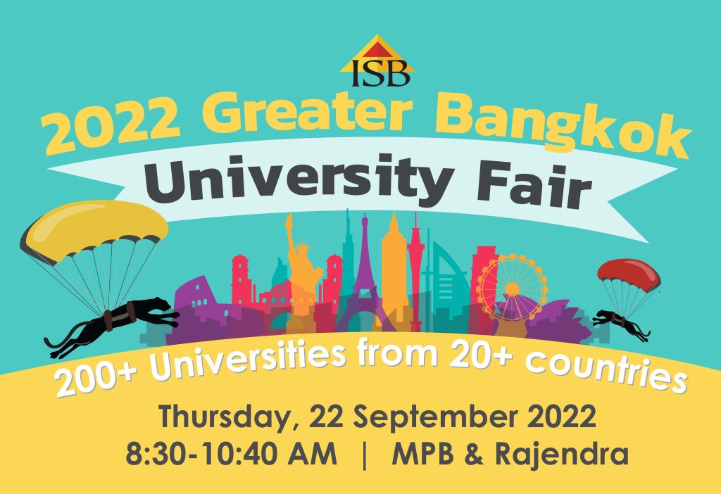 The ISB Greater Bangkok University Fair 22nd Sep